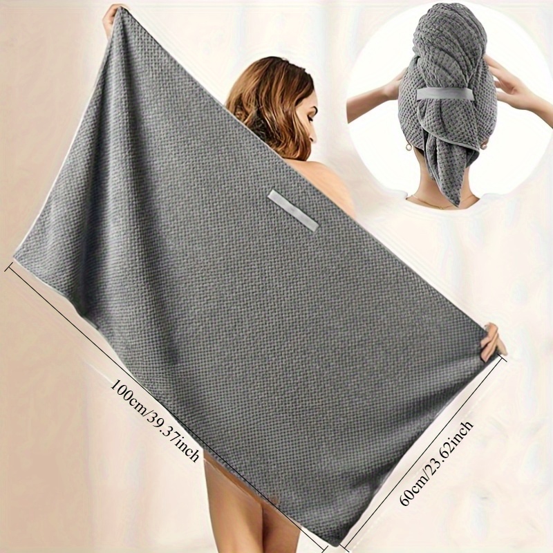 Hair Band Elastic - Microfiber Hair Towel Extra Large Wrap