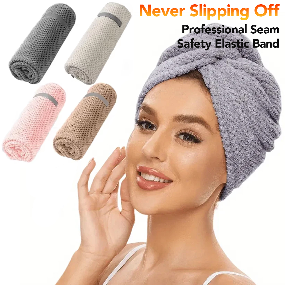 Hair Band Elastic - Microfiber Hair Towel Extra Large Wrap
