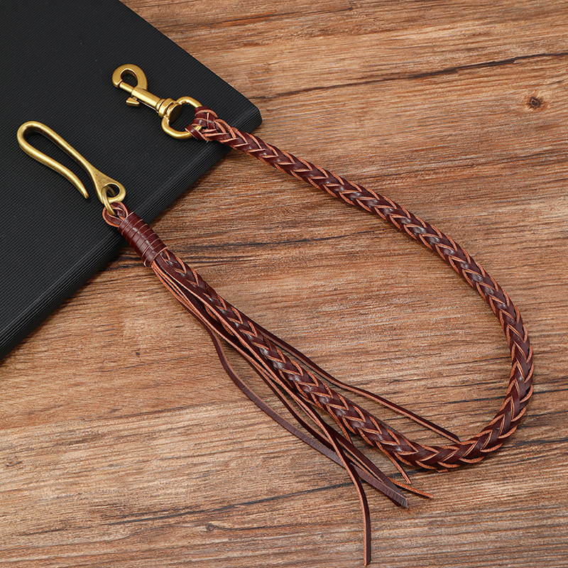 Women Accessories Pk - Vintage Leather Tassel Jeans Chain Hand