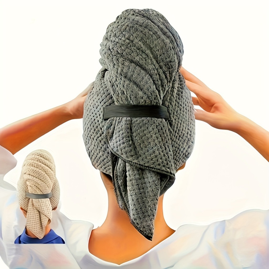 Hair Band Elastic - Ultra-Soft Quick-Dry Microfiber Hair Towel Wrap
