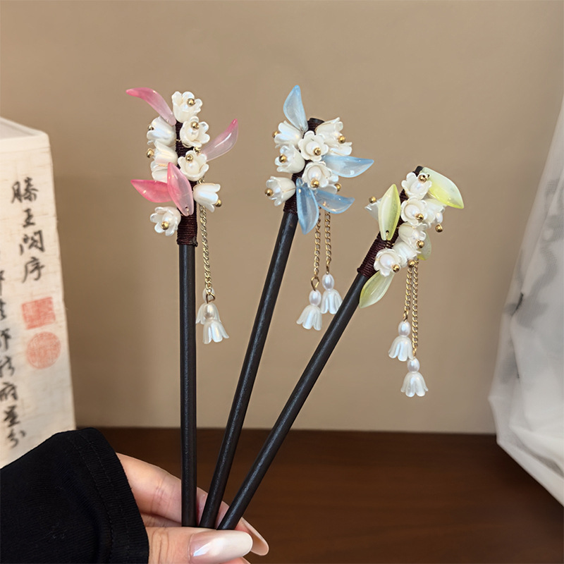 Hair Fork Stick - Chinese Style Traditional Hairpin Lily of