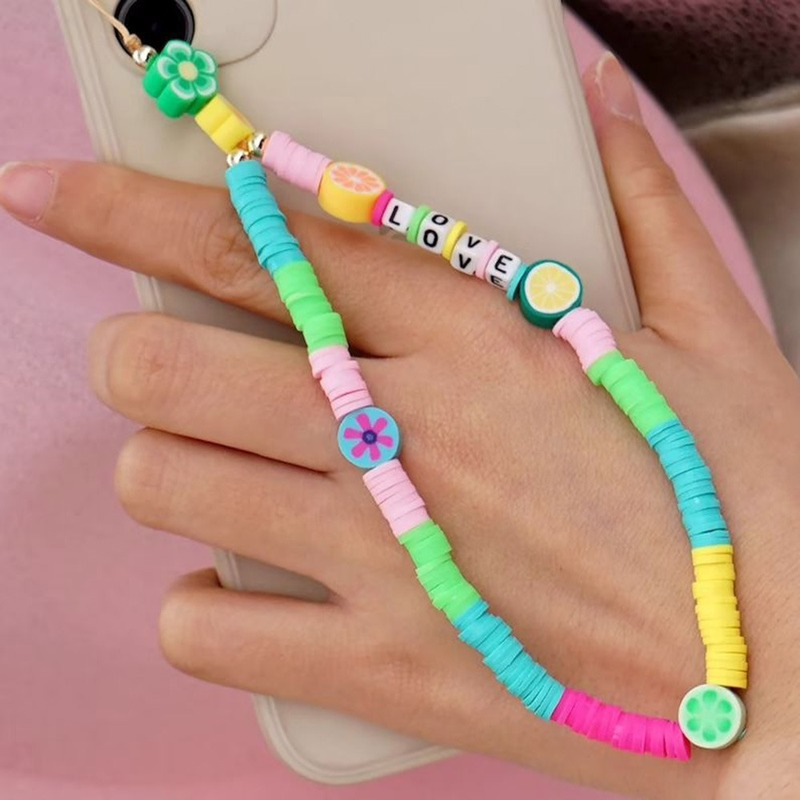 Women Accessories Picture - Simple Clay Fruit Charm Phone Chain