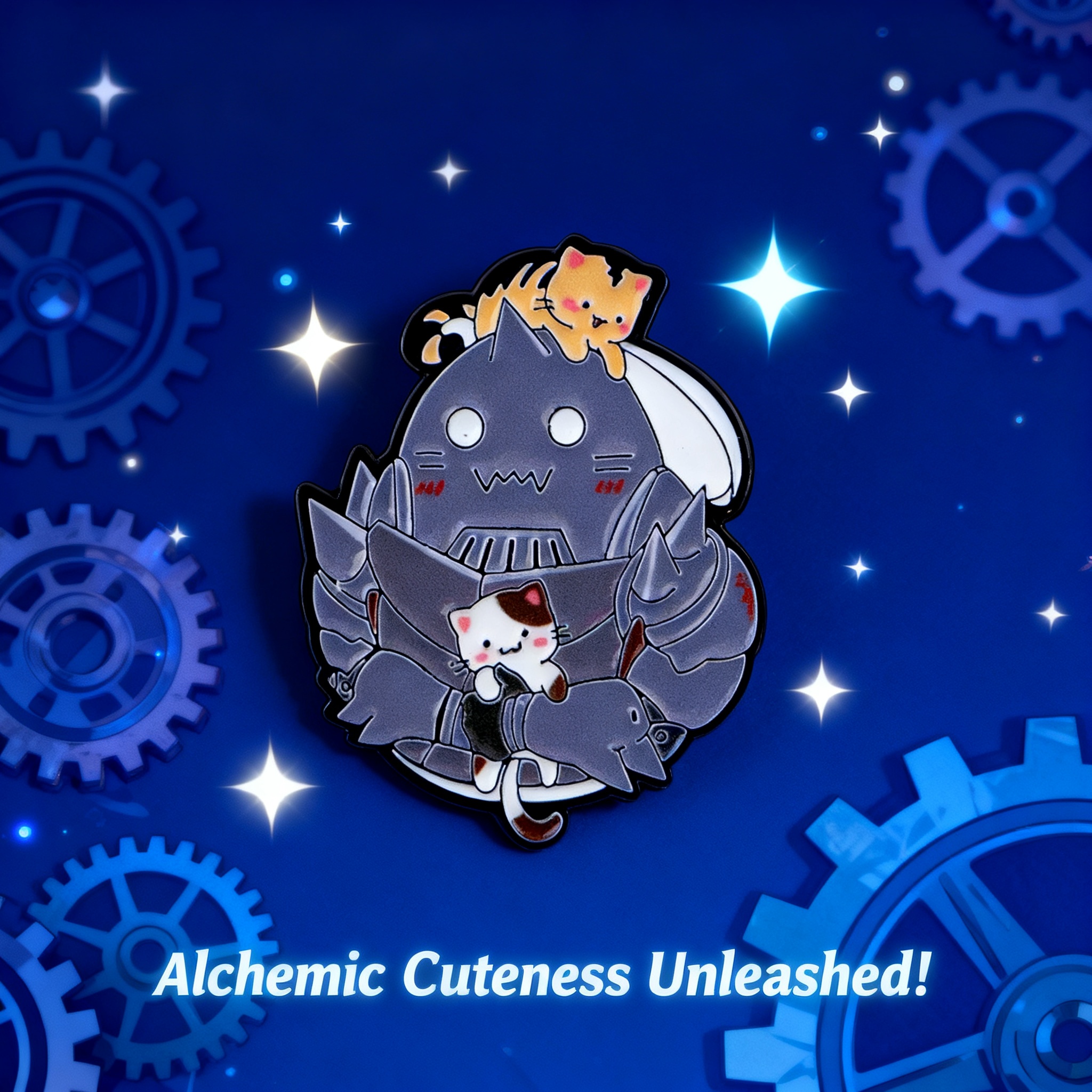 Women Accessories Picture - Cute Cat Enamel Pin Manga Anime