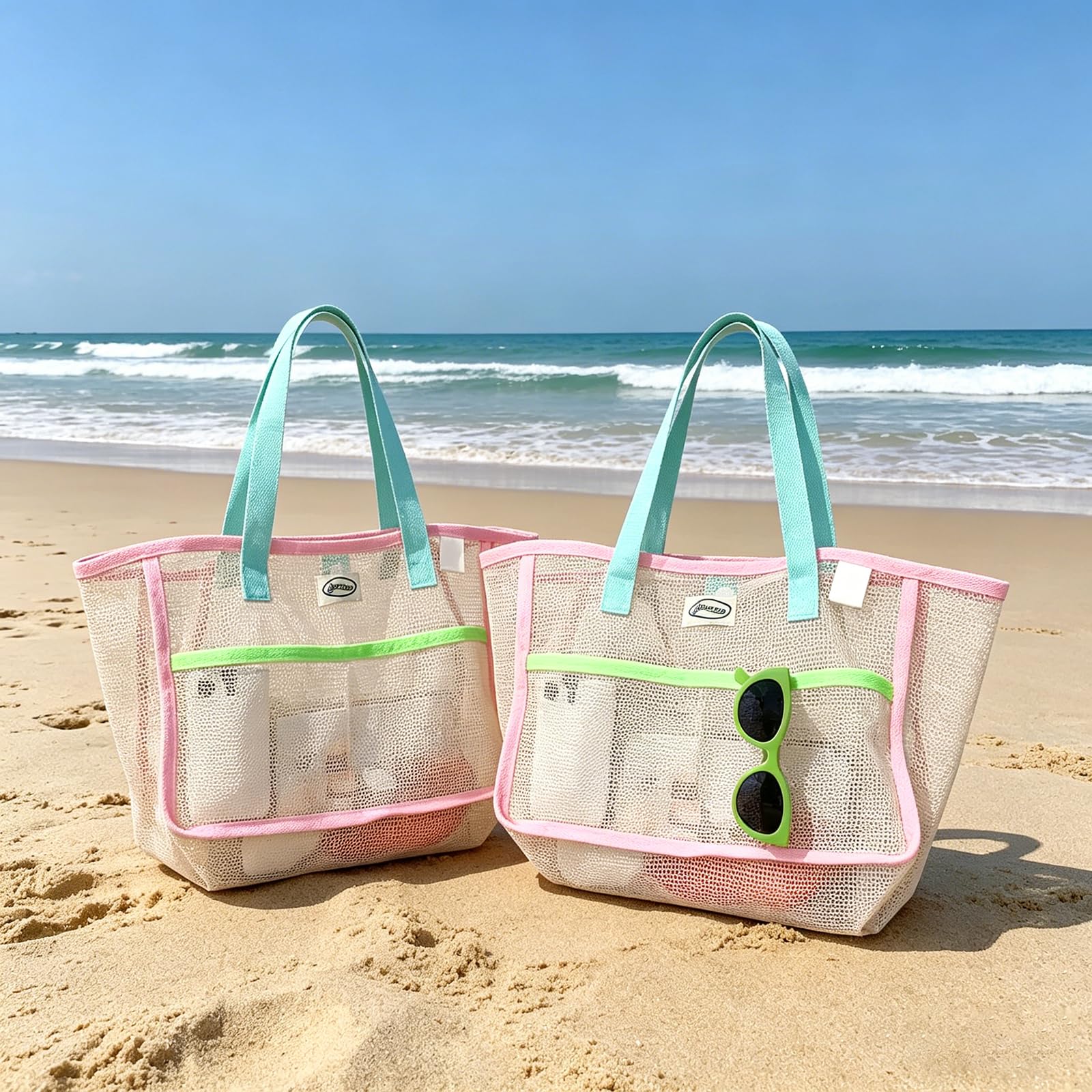 Women'S Accessories - Beach Bags for Women Colorful Foldable