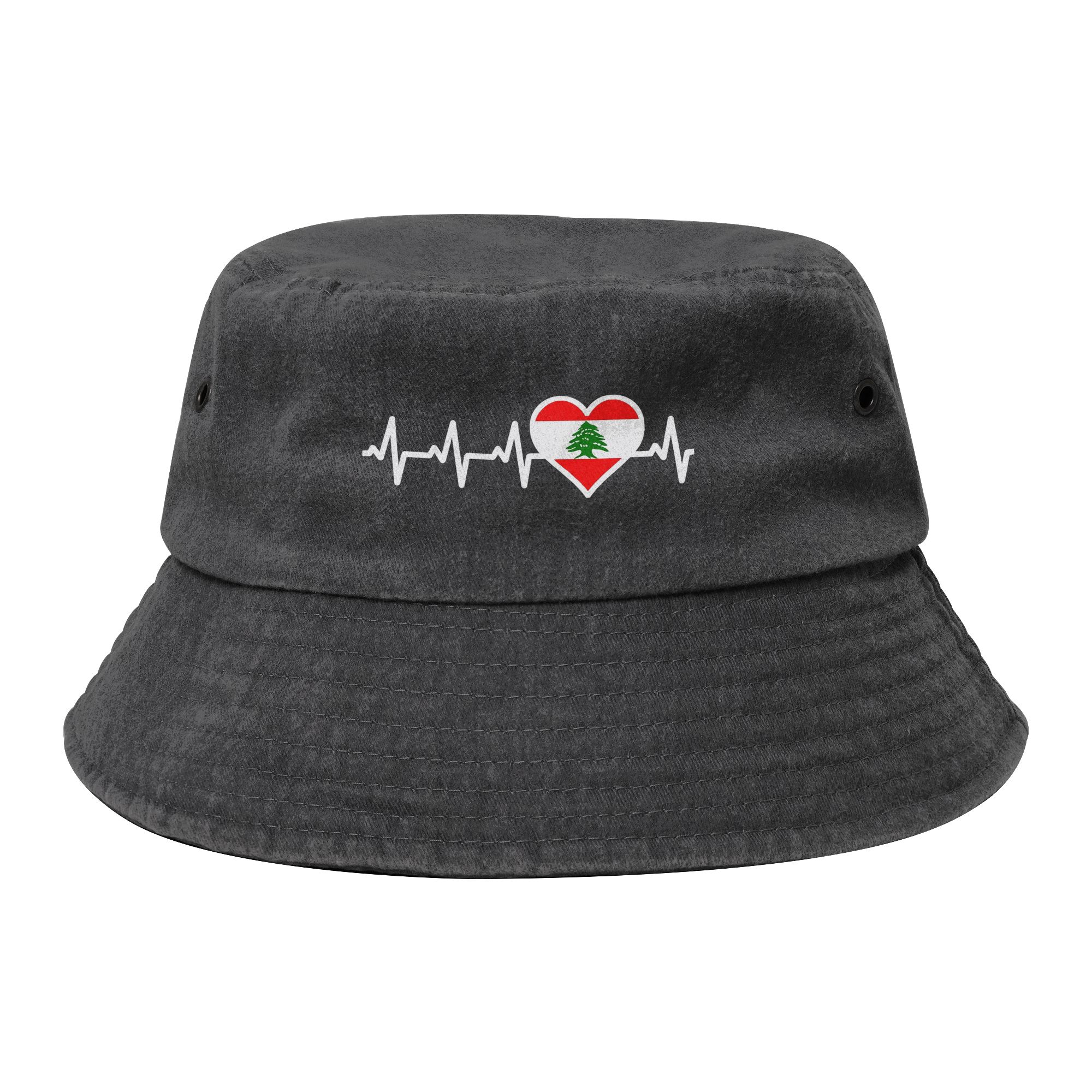 Women Accessories Lebanon - Lebanon Flag Heart Men Women Bucket