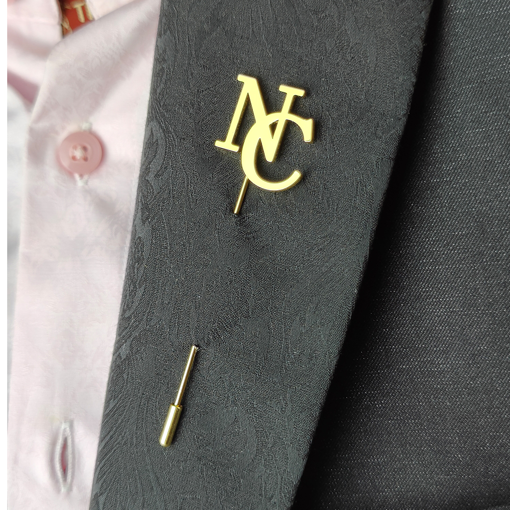 Brooch Pin Gold - Custom Lapel Pins Men Brooch Letter