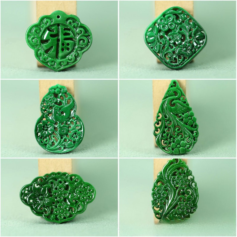 Women'S Accessories - 2pcs DIY Natural Dry Green Emerald