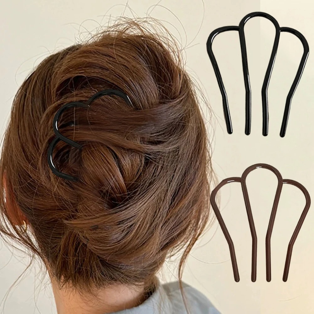 Hair Fork Stick - Elegant Soft Acrylic U-Shape Hair Sticks