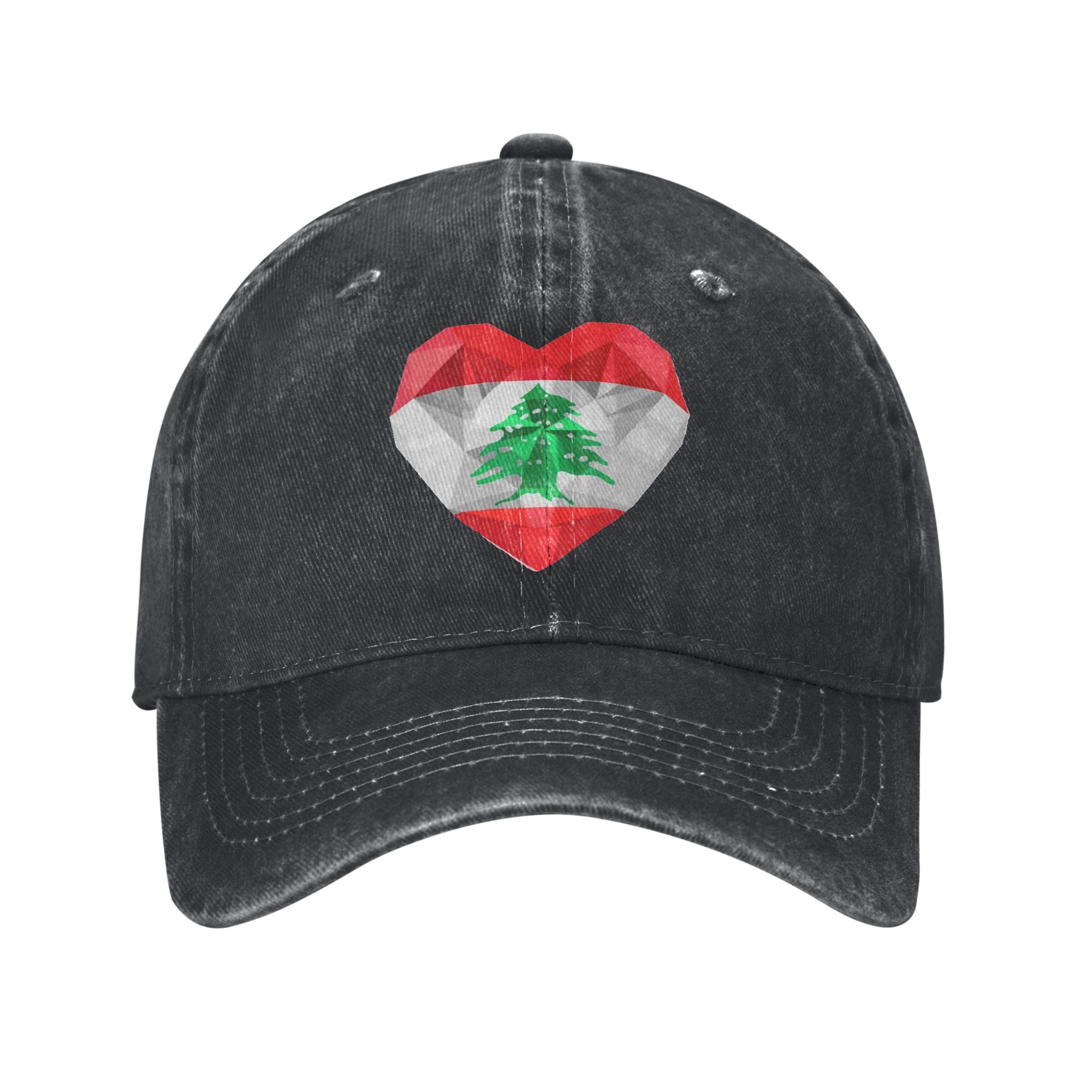 Women Accessories Lebanon - Lebanon Flag Heart Accessories Baseball Caps