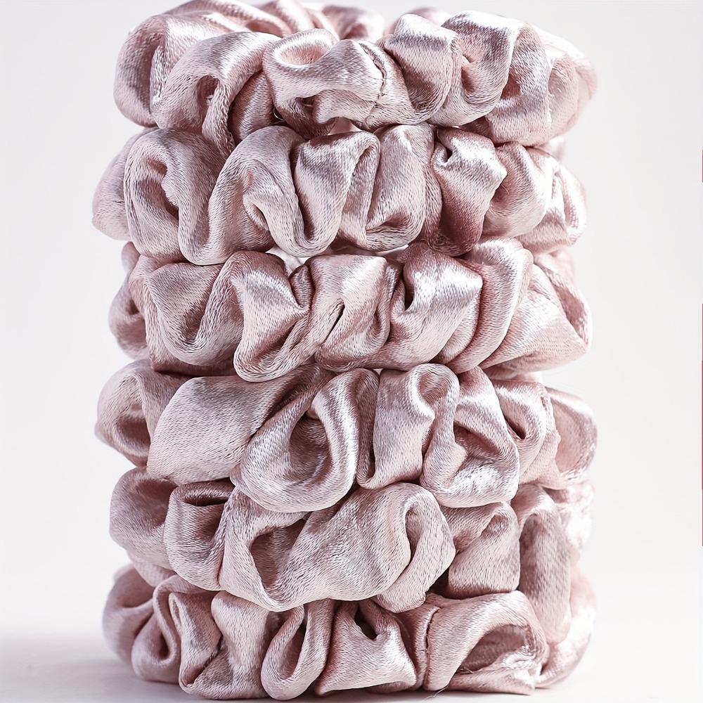 6Pcs Satin Scrunchies Set Soft - Scrunchie Satin Set recensie en prijs