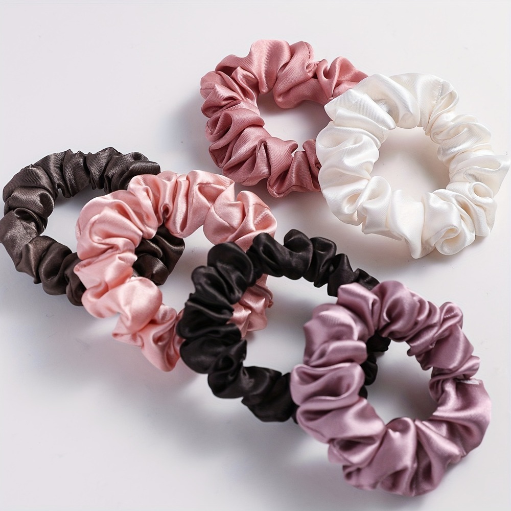 6Pcs Satin Scrunchies Set Soft - Scrunchie Satin Set recensie en prijs