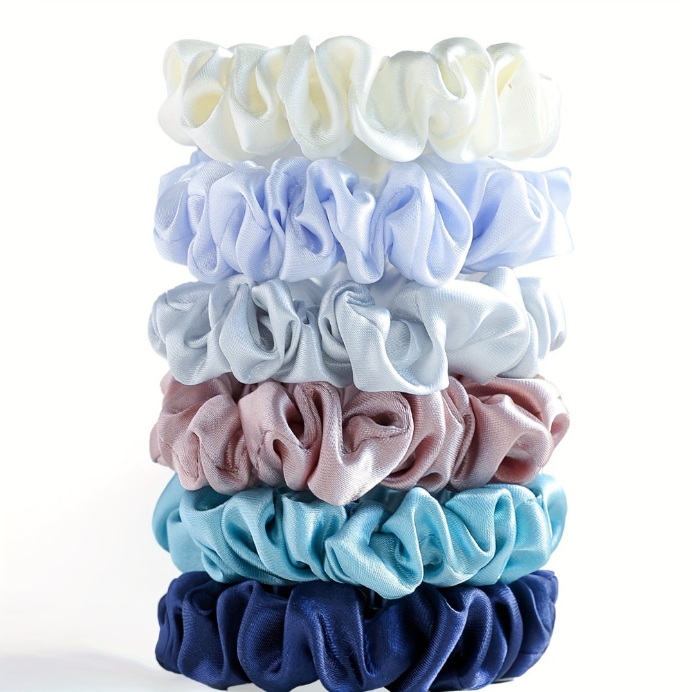 6Pcs Satin Scrunchies Set Soft - Scrunchie Satin Set recensie en prijs