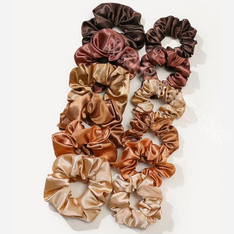 12Pcs Soft Simple Solid Color  - Scrunchie Satin Set recensie en prijs
