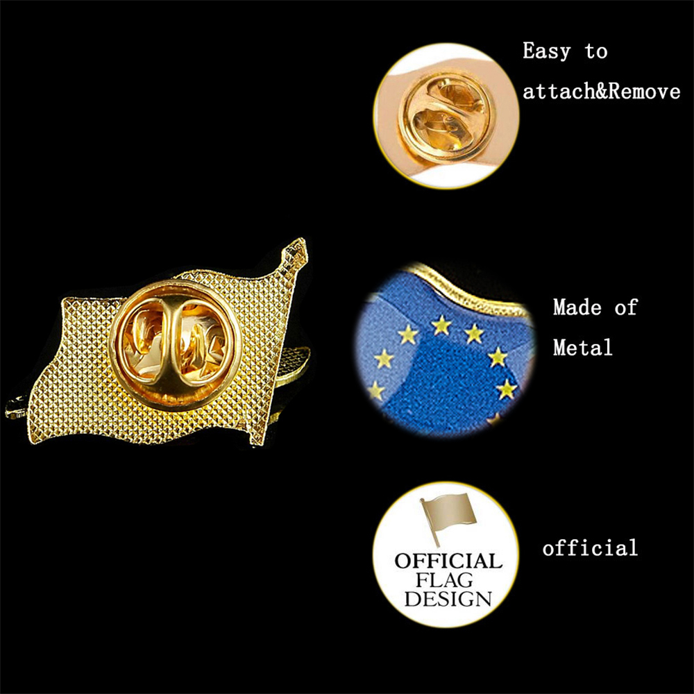 European Union Patriotism Badg - Brooch Pin Gold recensie en prijs