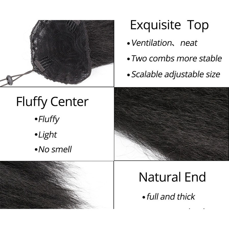 Drawstring Ponytail Hair Exten - Hair Band Elastic recensie en prijs