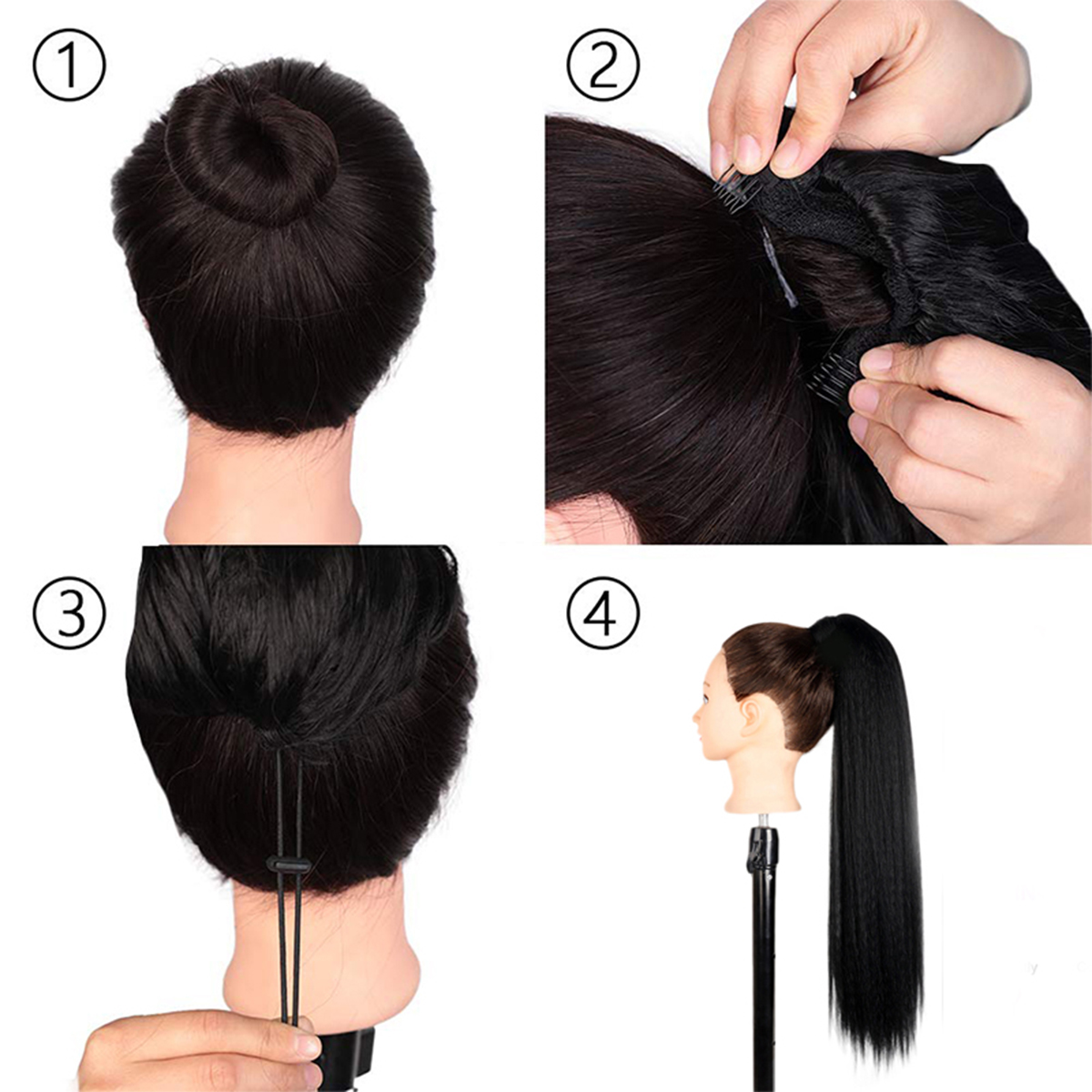 Drawstring Ponytail Hair Exten - Hair Band Elastic recensie en prijs