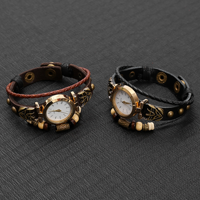 Vintage Leather Quartz Watch H - Women Accessories Pk recensie en prijs