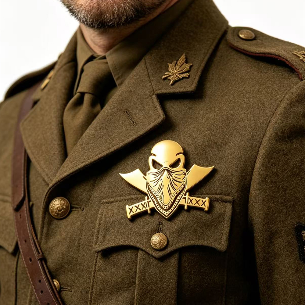 Stainless Steel Custom Logo Sk - Brooch Pin Gold recensie en prijs