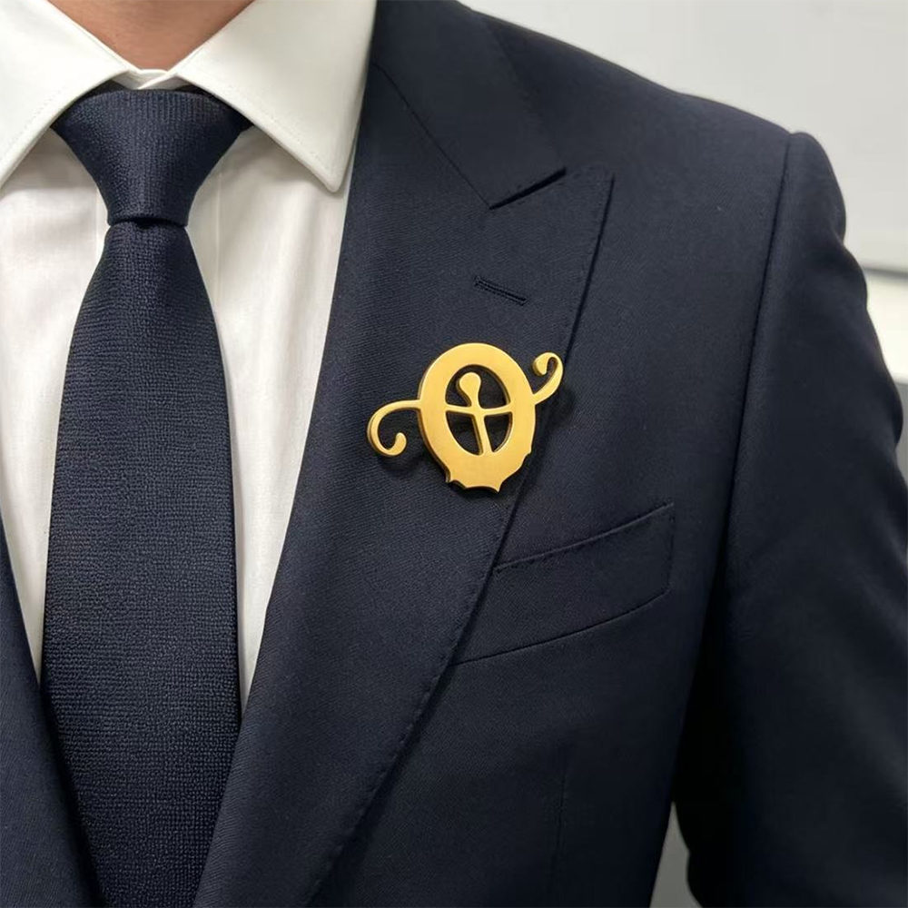 Stainless Steel Custom Logo Sk - Brooch Pin Gold recensie en prijs