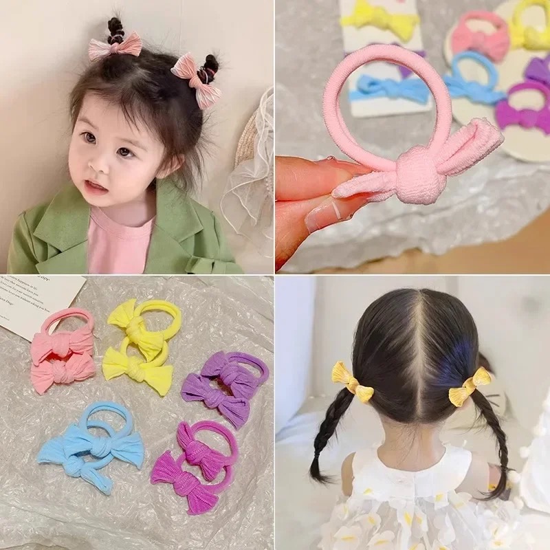 5Pcs/Set Cute Bowknot Solid Co - Scrunchie Satin Set recensie en prijs
