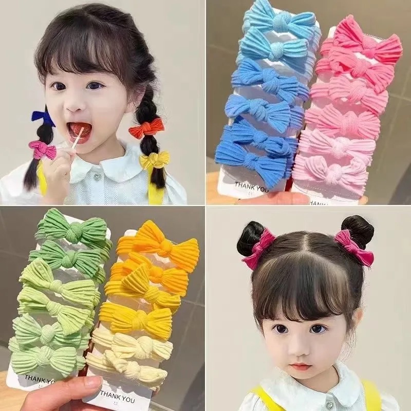 5Pcs/Set Cute Bowknot Solid Co - Scrunchie Satin Set recensie en prijs
