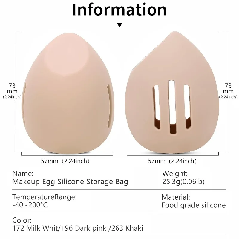 Silicone Beauty Egg Breathable - Women Accessories Organizer recensie en prijs
