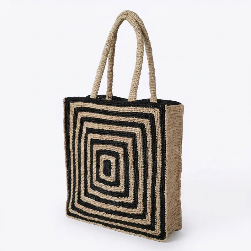 Striped raffia woven straw bag - Women'S Accessories recensie en prijs