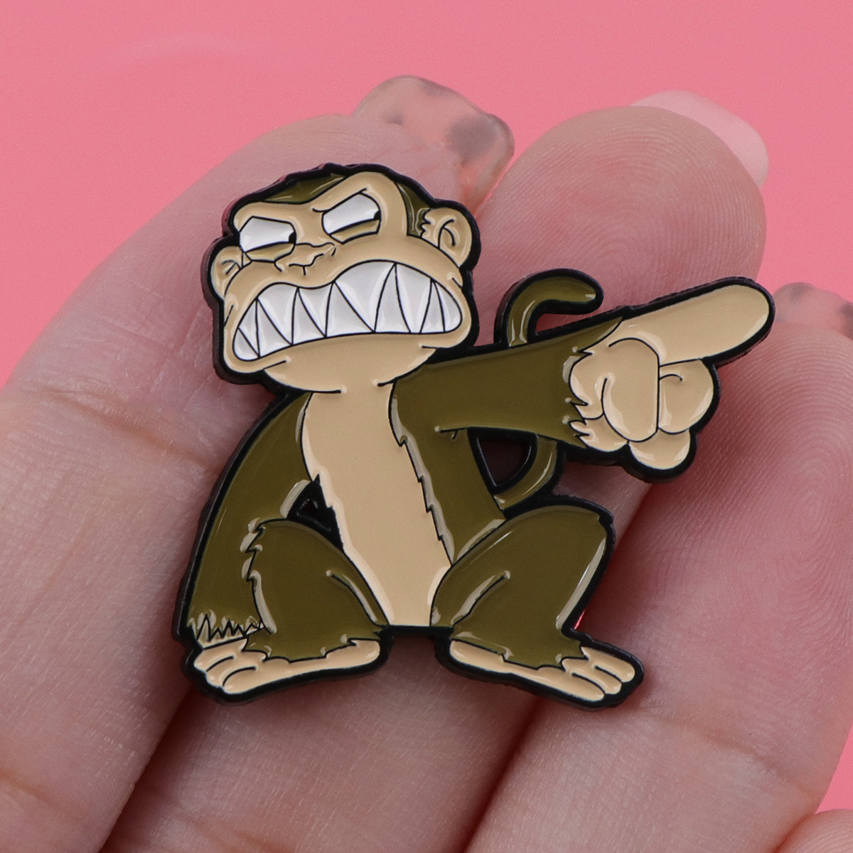 Evil Gorilla Enamel Pins Carto - Women Accessories Picture recensie en prijs