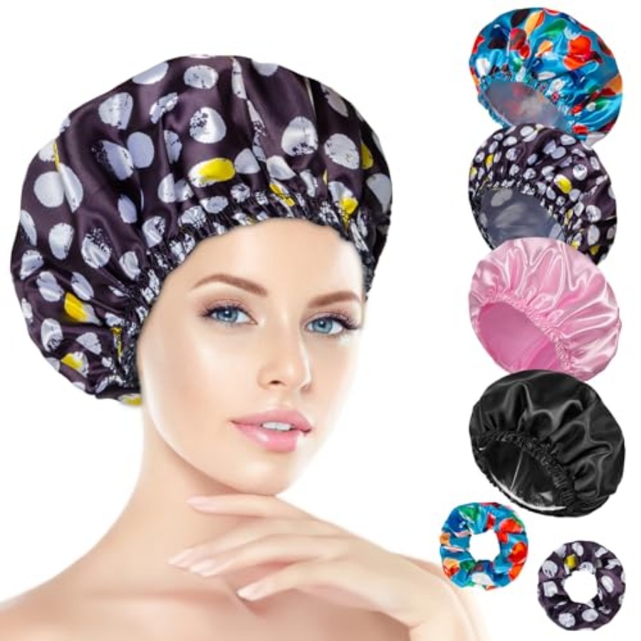 Shower Cap for Women Set of 4, - Scrunchie Satin Set recensie en prijs