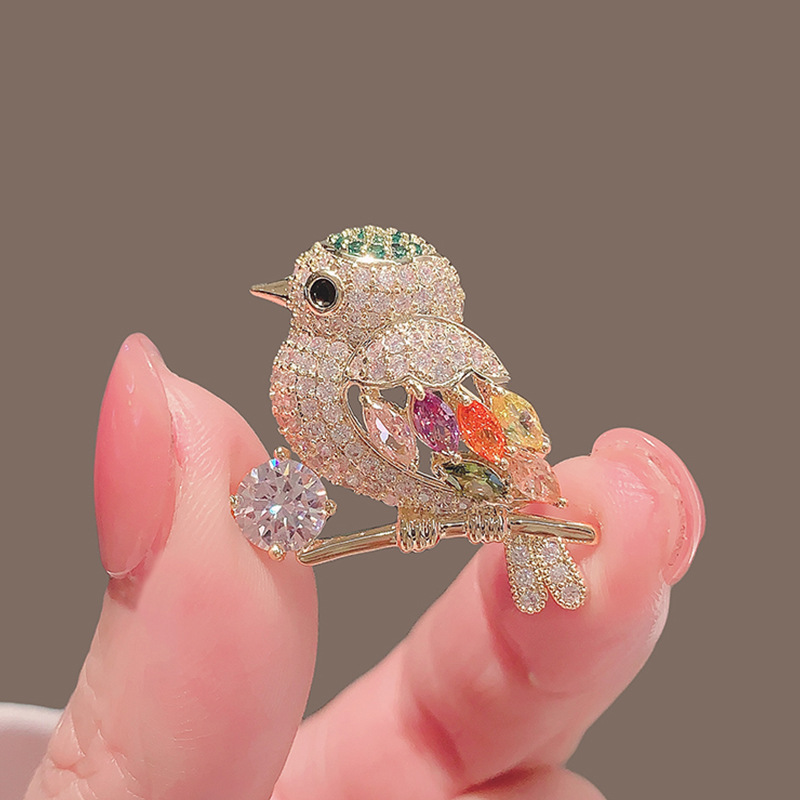 Exquisite gold color bird desi - Brooch Pin Gold recensie en prijs