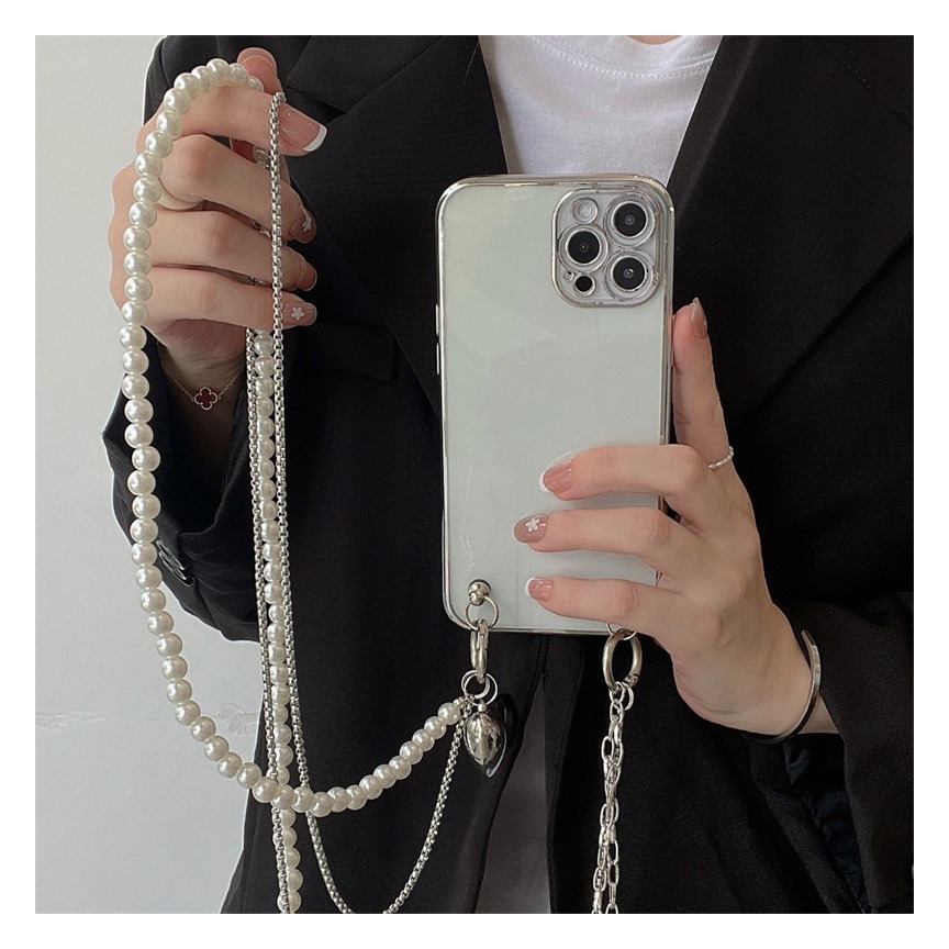 Long Pearl Phone Lanyard Handm - Women Accessories Picture recensie en prijs