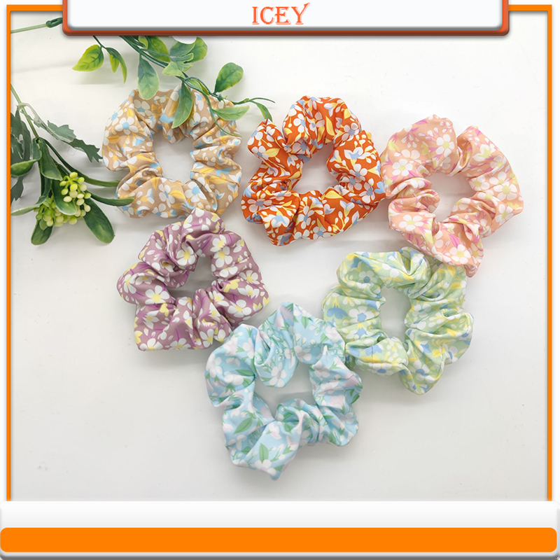 1pc Floral Scrunchie Intestina - Scrunchie Satin Set recensie en prijs