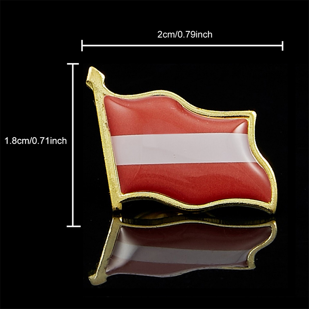 Austria Waving National Epoxy  - Brooch Pin Gold recensie en prijs