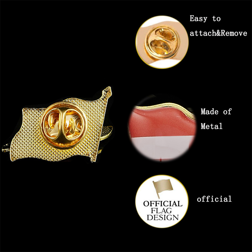 Austria Waving National Epoxy  - Brooch Pin Gold recensie en prijs