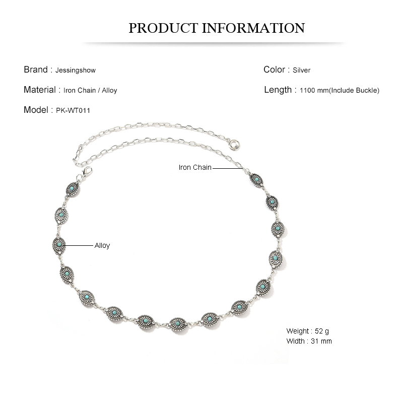 Vintage Metal Waist Chain with - Women Accessories Pk recensie en prijs