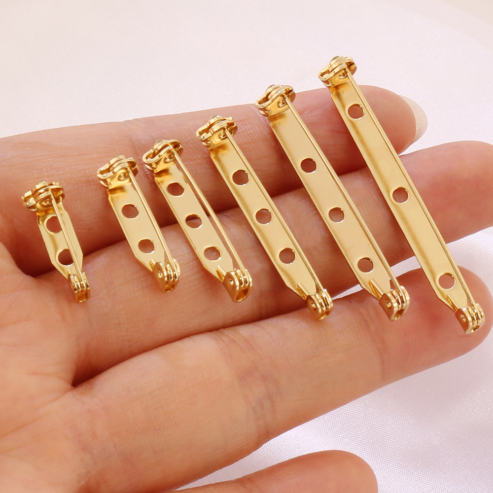 10pcs 17-45mm Brooch Clip Base - Brooch Pin Gold recensie en prijs