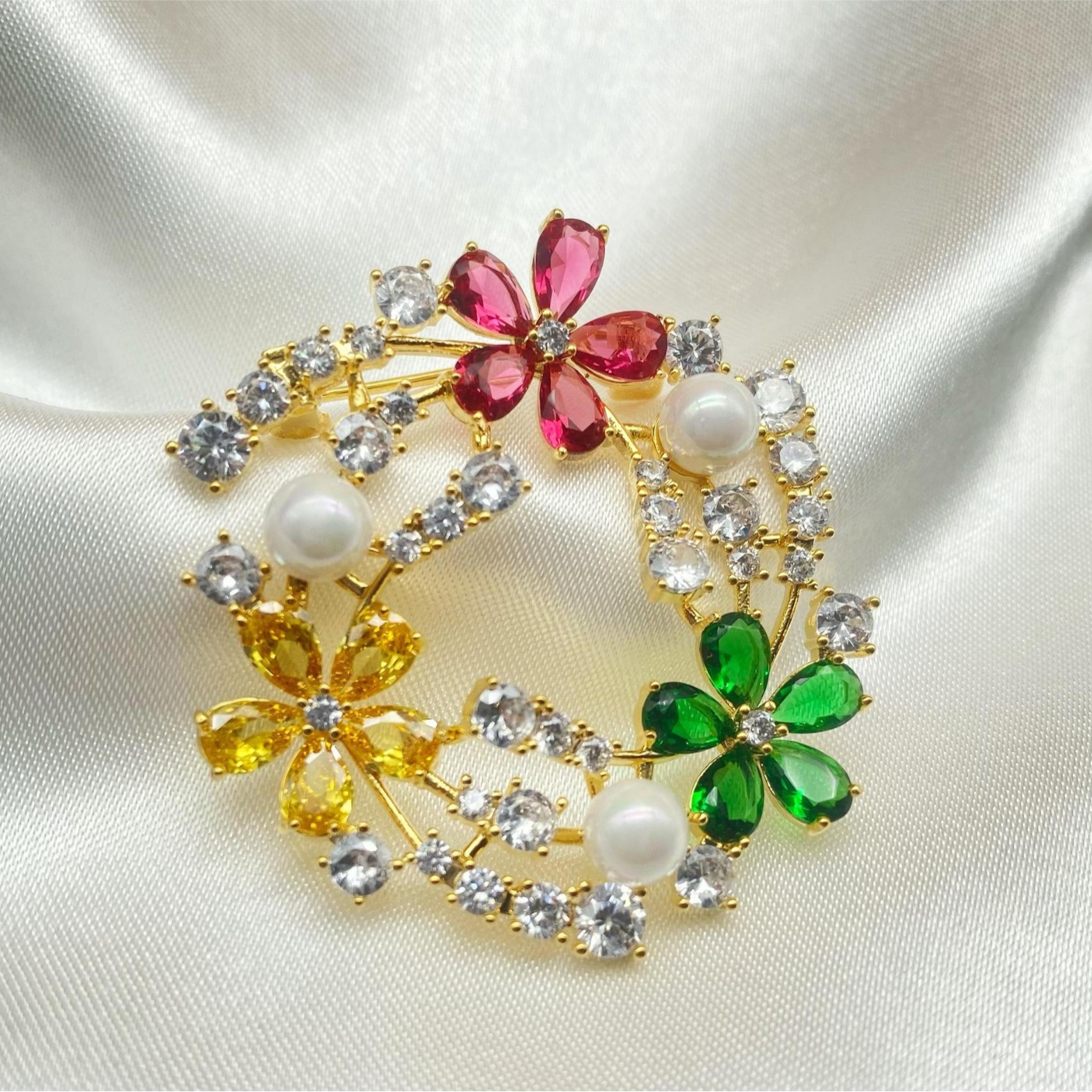 Popular zircon brooch design b - Women'S Accessories Manufacturers recensie en prijs