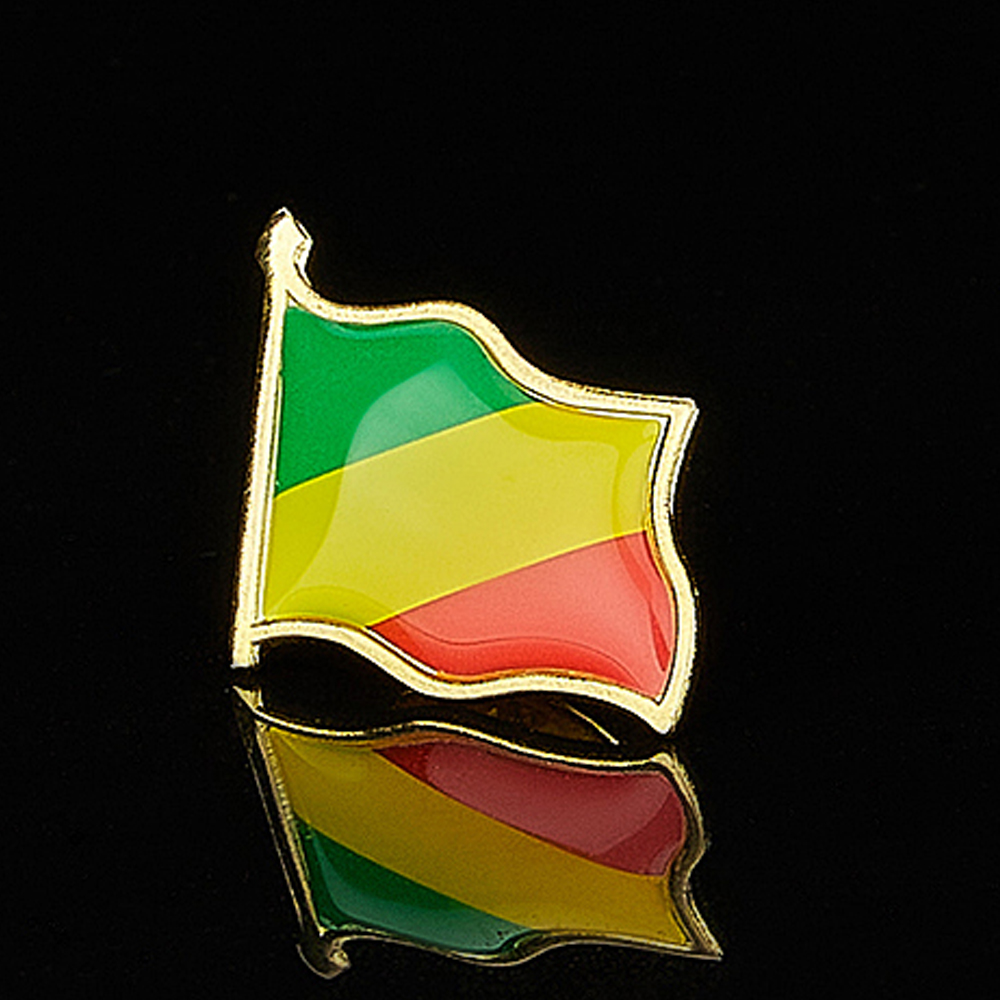 Republic of the Congo African  - Brooch Pin Gold recensie en prijs