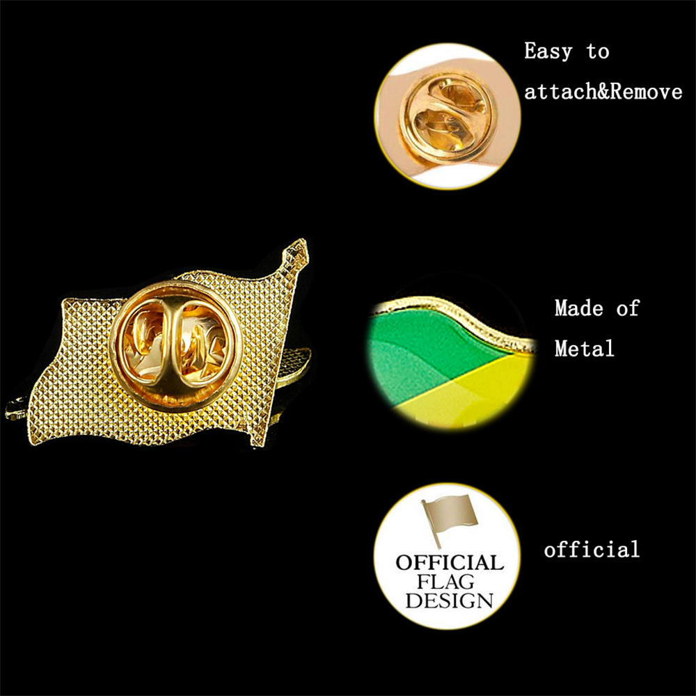 Republic of the Congo African  - Brooch Pin Gold recensie en prijs