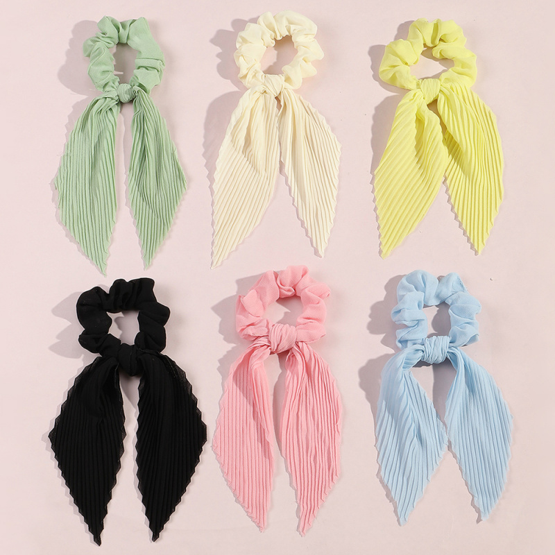6Pcs/set Pleated Ribbon Scrunc - Scrunchie Satin Set recensie en prijs