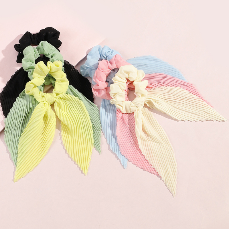6Pcs/set Pleated Ribbon Scrunc - Scrunchie Satin Set recensie en prijs