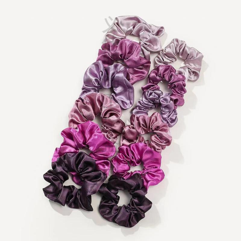 12Pcs Soft Simple Solid Color  - Scrunchie Satin Set recensie en prijs