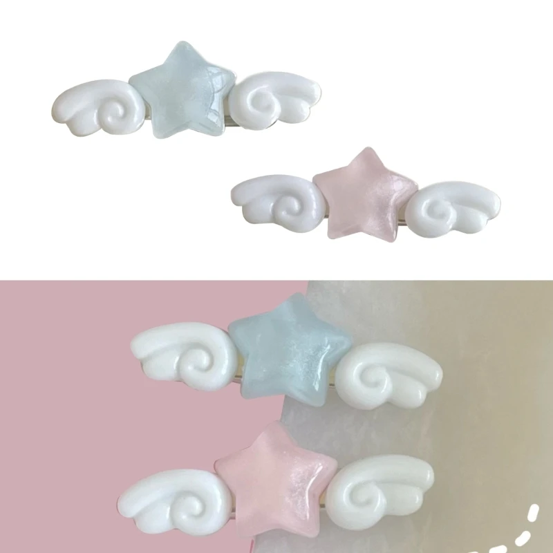 New Jelly Pink Star Wings Hair - Women Accessories Pk recensie en prijs