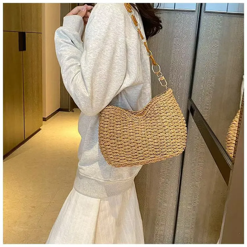 Straw Woven Shoulder Bag for W - Women'S Accessories recensie en prijs