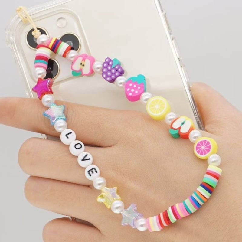 Simple Clay Fruit Charm Phone  - Women Accessories Picture recensie en prijs