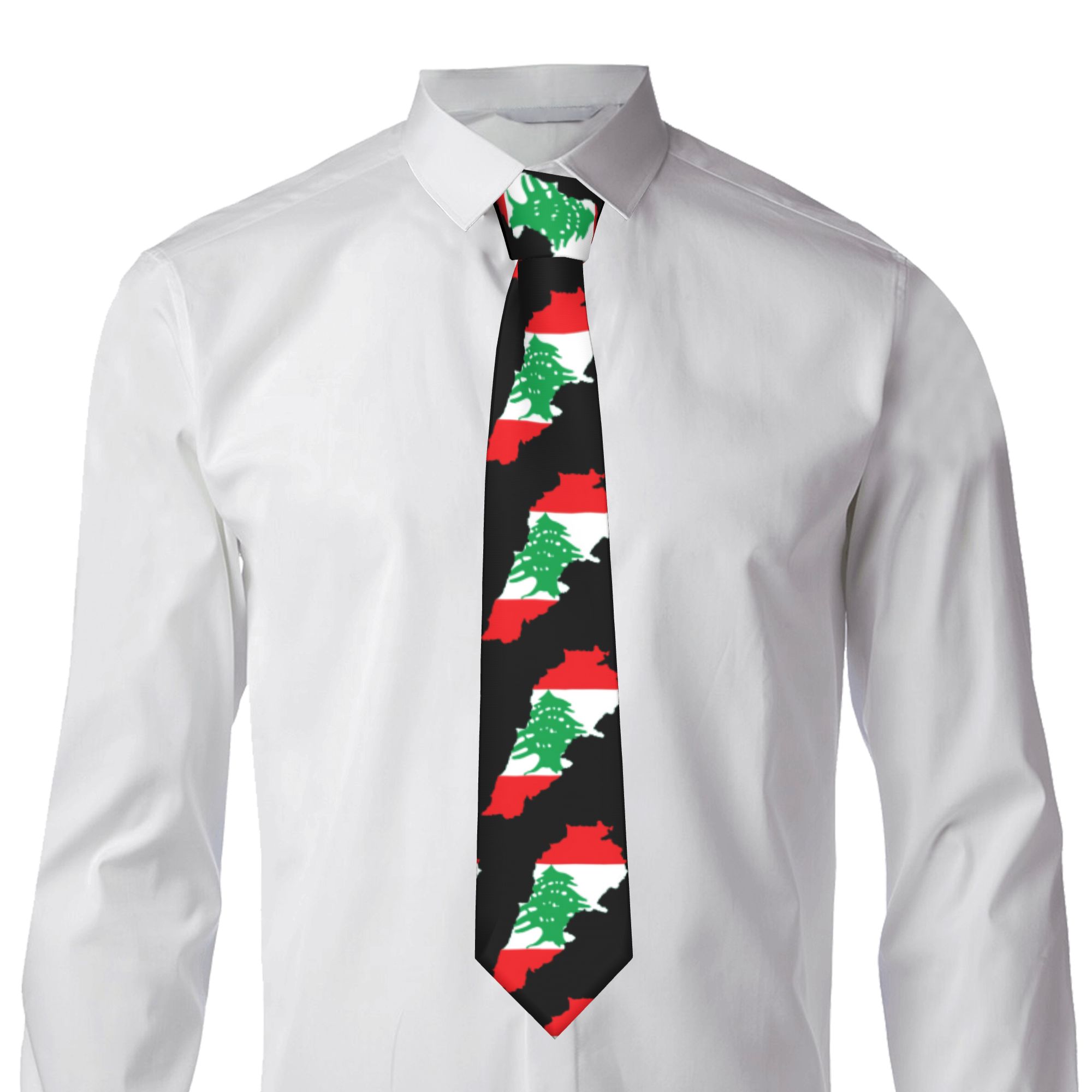 Lebanon Flag Map  Tie  Custom  - Women Accessories Lebanon recensie en prijs