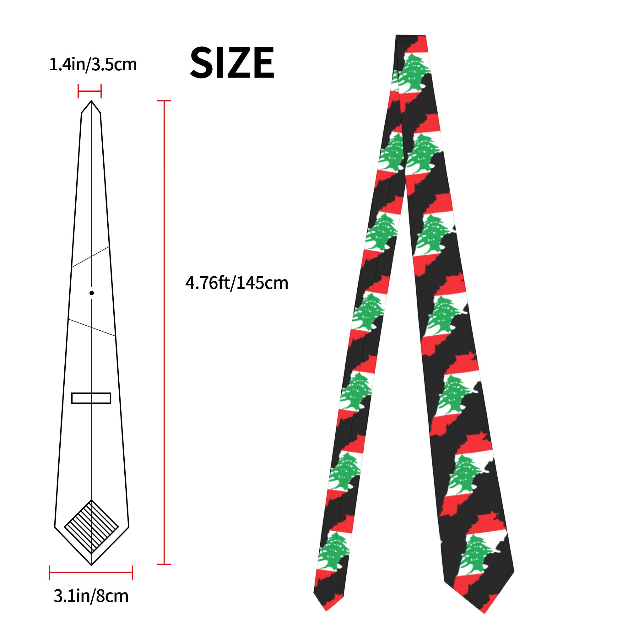 Lebanon Flag Map  Tie  Custom  - Women Accessories Lebanon recensie en prijs