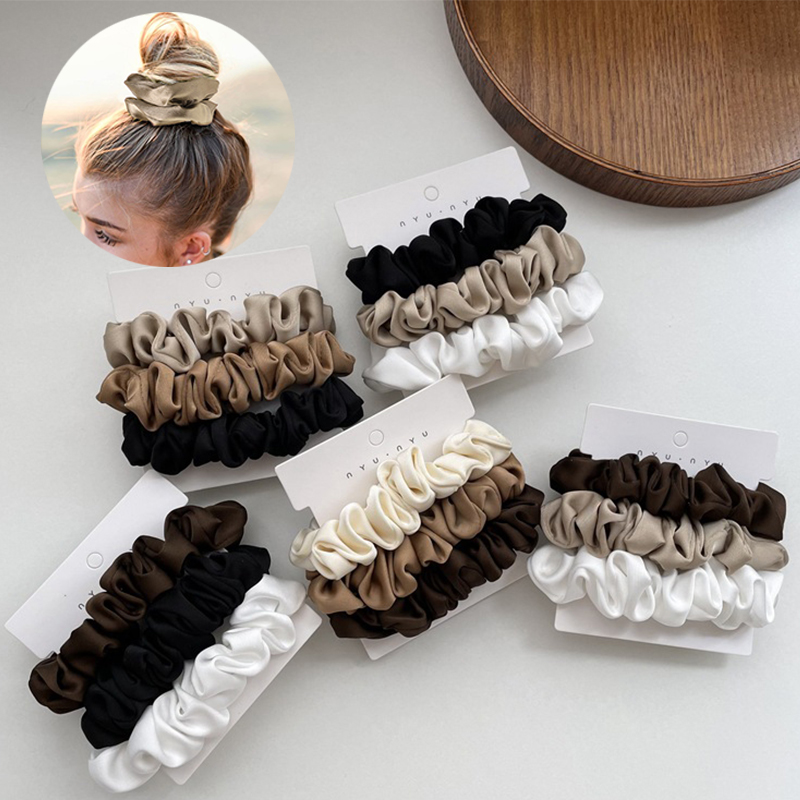 3Pcs/set Satin Scrunchies Soli - Scrunchie Satin Set recensie en prijs