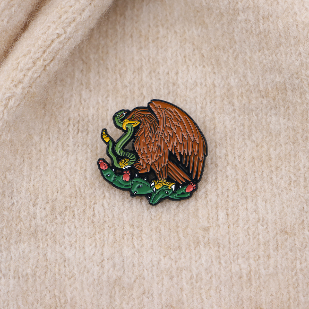 Mexican Eagle Enamel Pin Mexic - Women Accessories Picture recensie en prijs