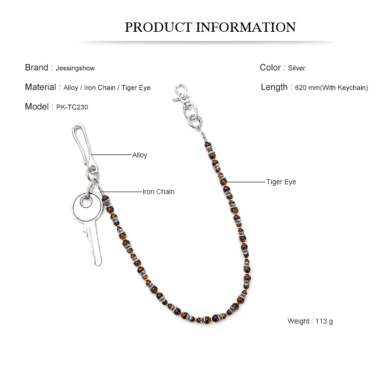 Hip Hop Punk Tiger Eye Beaded  - Women Accessories Pk recensie en prijs